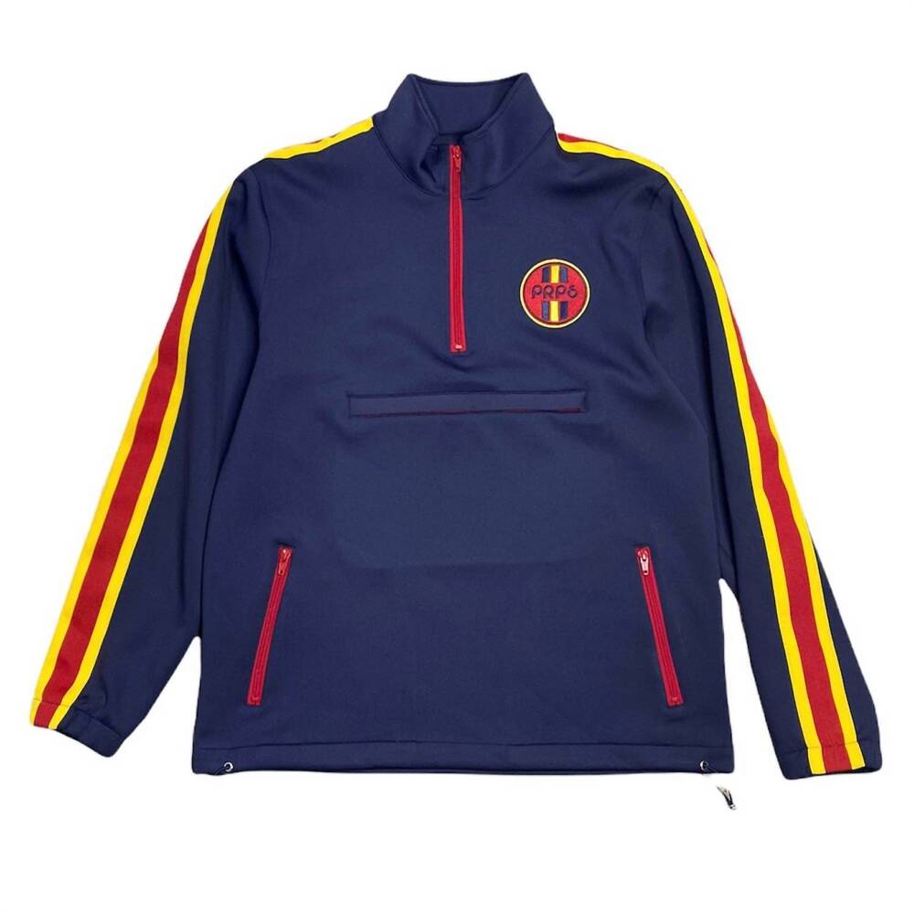 NEW PRPS men's track pullover jacket in navy